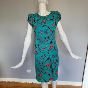 Darling Bird Print Dress, VGUC, Size 4